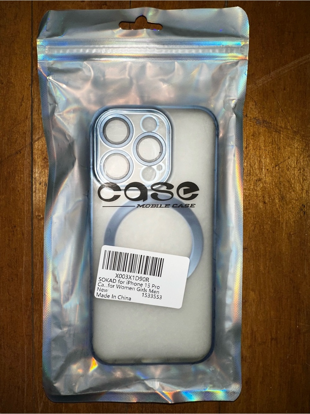 Case for iPhone 15 Pro - Blue Trim